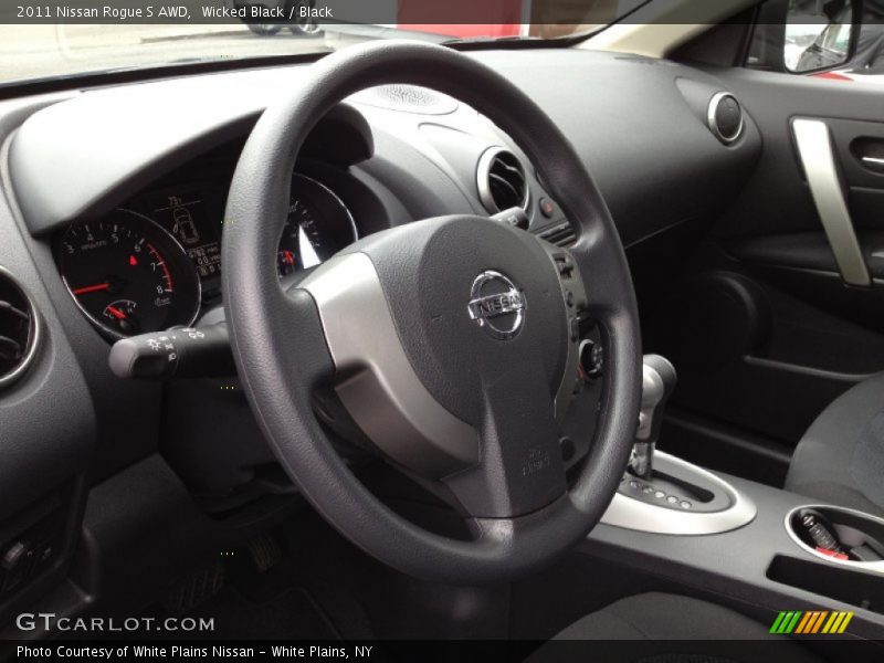 Wicked Black / Black 2011 Nissan Rogue S AWD