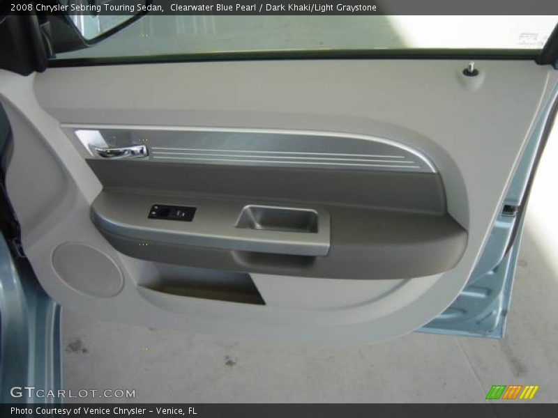 Clearwater Blue Pearl / Dark Khaki/Light Graystone 2008 Chrysler Sebring Touring Sedan