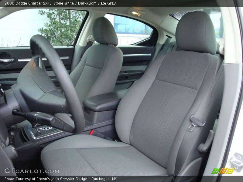 Stone White / Dark/Light Slate Gray 2008 Dodge Charger SXT