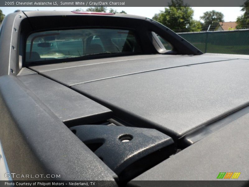 Summit White / Gray/Dark Charcoal 2005 Chevrolet Avalanche LS