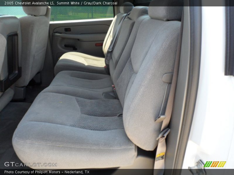Summit White / Gray/Dark Charcoal 2005 Chevrolet Avalanche LS