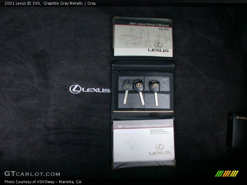 Graphite Gray Metallic / Gray 2001 Lexus ES 300