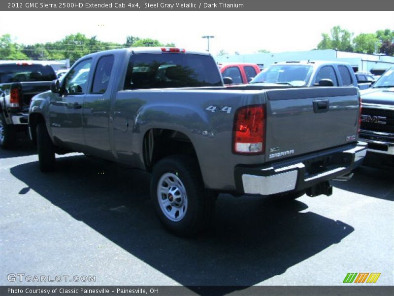 Steel Gray Metallic / Dark Titanium 2012 GMC Sierra 2500HD Extended Cab 4x4