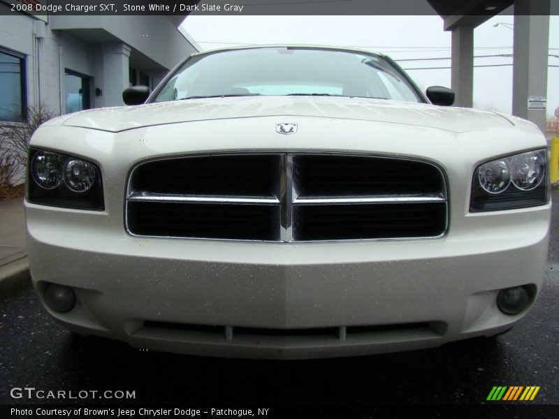 Stone White / Dark Slate Gray 2008 Dodge Charger SXT
