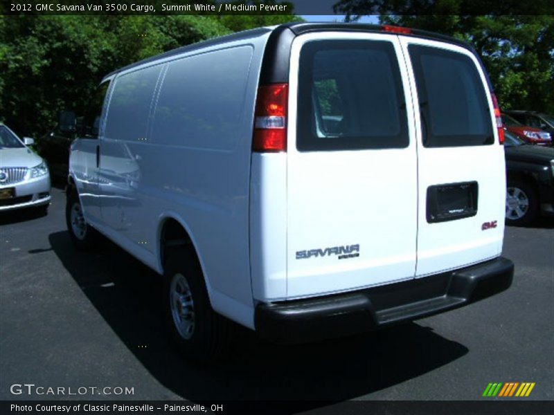 Summit White / Medium Pewter 2012 GMC Savana Van 3500 Cargo