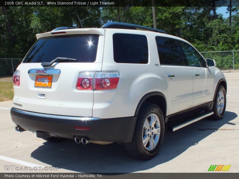 White Diamond Tricoat / Light Titanium 2008 GMC Acadia SLT