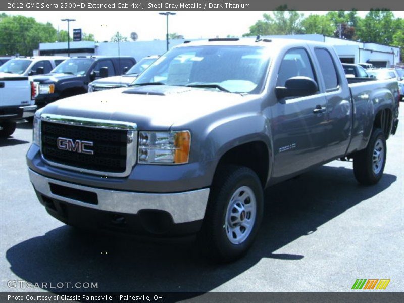 Steel Gray Metallic / Dark Titanium 2012 GMC Sierra 2500HD Extended Cab 4x4