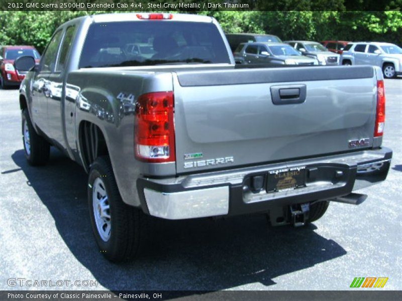 Steel Gray Metallic / Dark Titanium 2012 GMC Sierra 2500HD Extended Cab 4x4