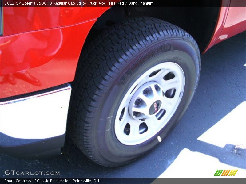 Fire Red / Dark Titanium 2012 GMC Sierra 2500HD Regular Cab Utility Truck 4x4