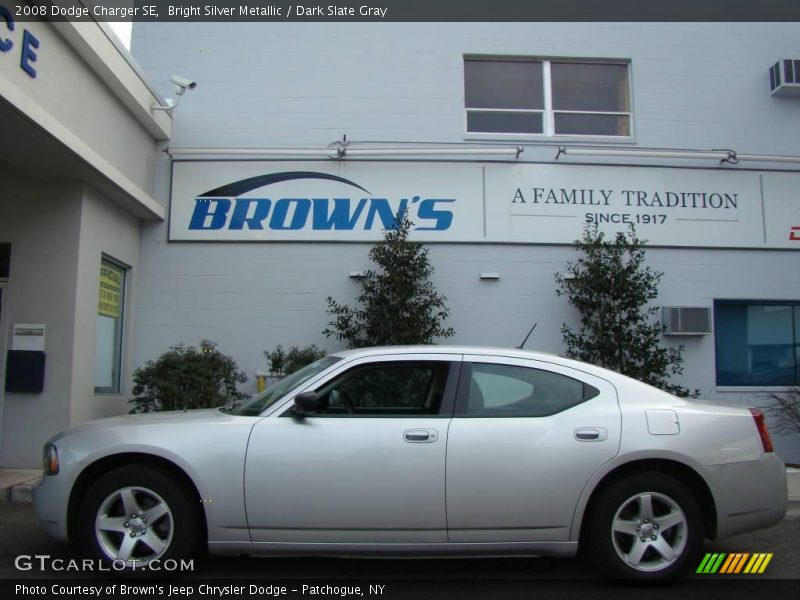 Bright Silver Metallic / Dark Slate Gray 2008 Dodge Charger SE