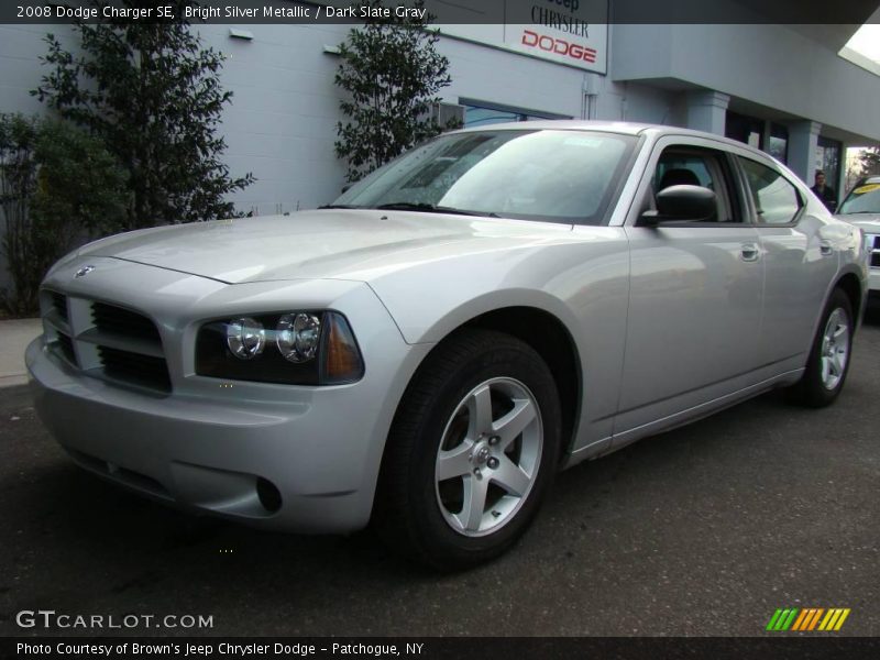 Bright Silver Metallic / Dark Slate Gray 2008 Dodge Charger SE