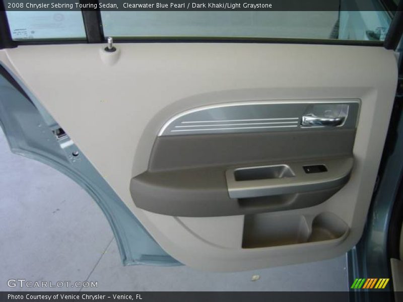 Clearwater Blue Pearl / Dark Khaki/Light Graystone 2008 Chrysler Sebring Touring Sedan
