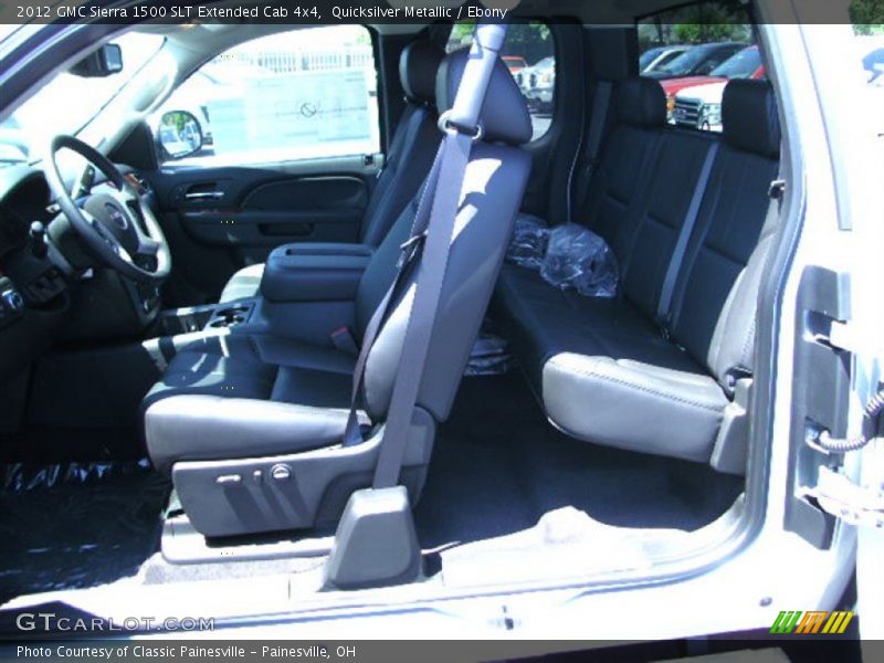 Quicksilver Metallic / Ebony 2012 GMC Sierra 1500 SLT Extended Cab 4x4