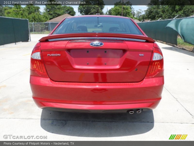 Red Candy Metallic / Charcoal Black 2012 Ford Fusion SE