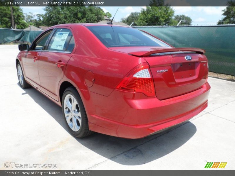 Red Candy Metallic / Charcoal Black 2012 Ford Fusion SE