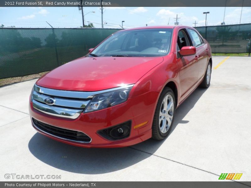 Red Candy Metallic / Charcoal Black 2012 Ford Fusion SE