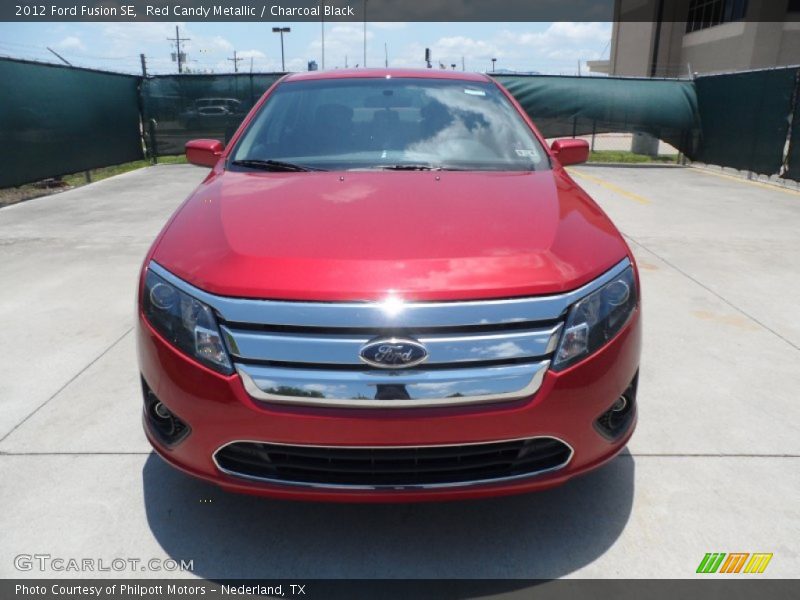 Red Candy Metallic / Charcoal Black 2012 Ford Fusion SE