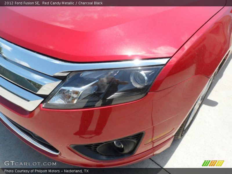 Red Candy Metallic / Charcoal Black 2012 Ford Fusion SE
