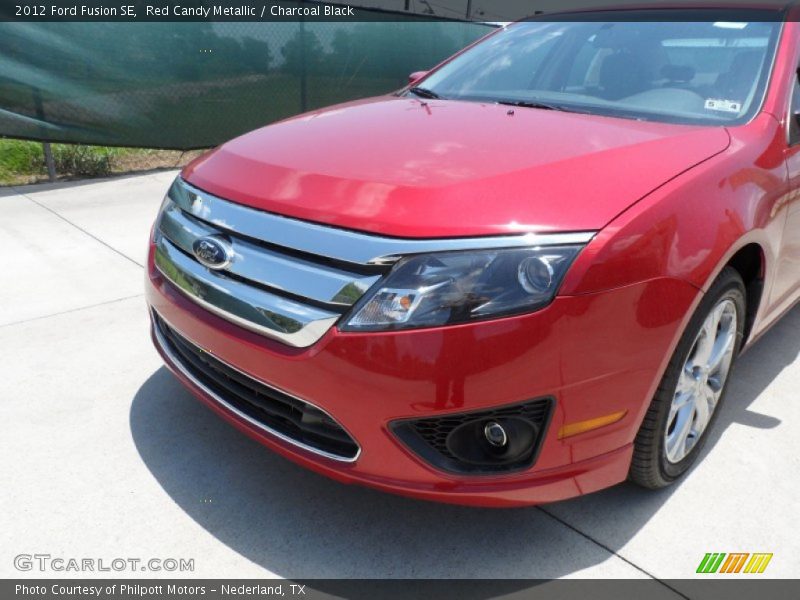 Red Candy Metallic / Charcoal Black 2012 Ford Fusion SE