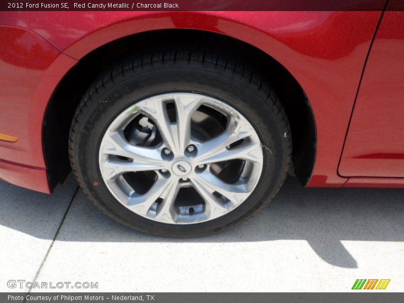 Red Candy Metallic / Charcoal Black 2012 Ford Fusion SE