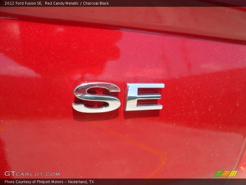 Red Candy Metallic / Charcoal Black 2012 Ford Fusion SE