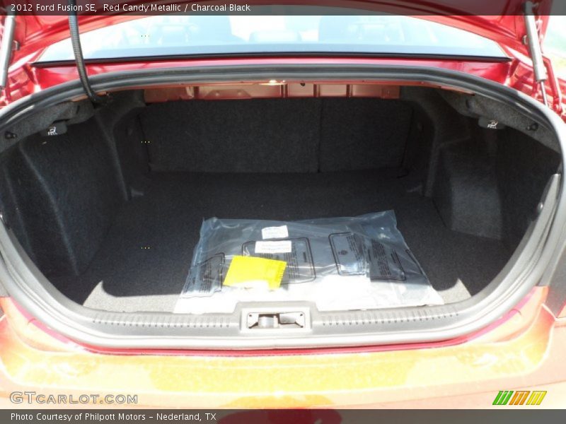 Red Candy Metallic / Charcoal Black 2012 Ford Fusion SE