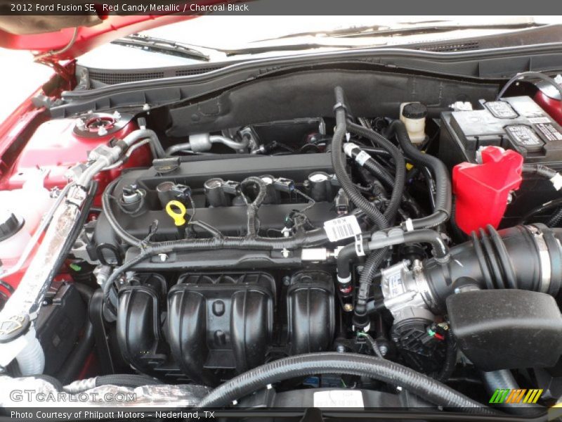 Red Candy Metallic / Charcoal Black 2012 Ford Fusion SE
