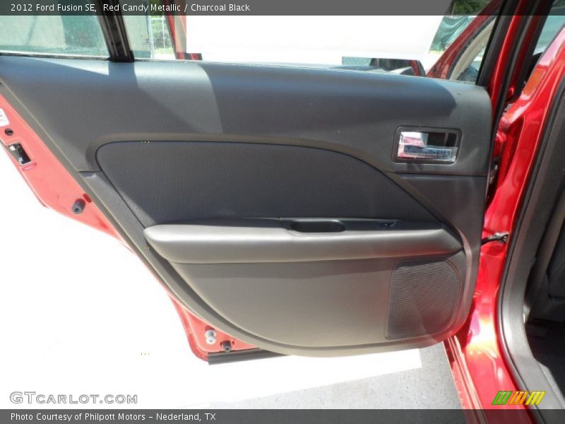 Red Candy Metallic / Charcoal Black 2012 Ford Fusion SE