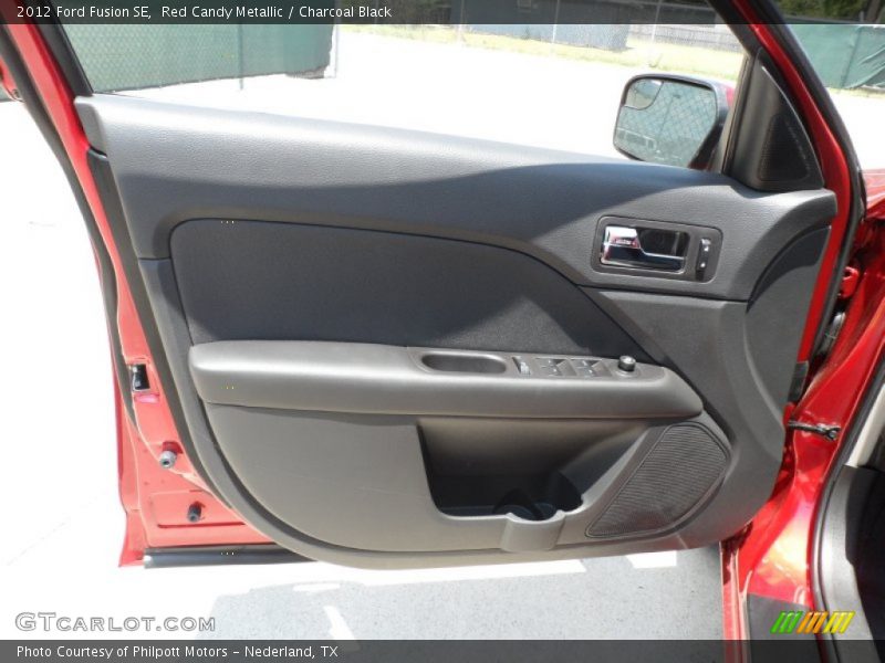 Red Candy Metallic / Charcoal Black 2012 Ford Fusion SE