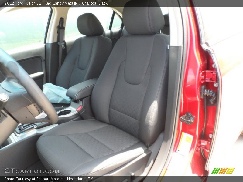 Red Candy Metallic / Charcoal Black 2012 Ford Fusion SE