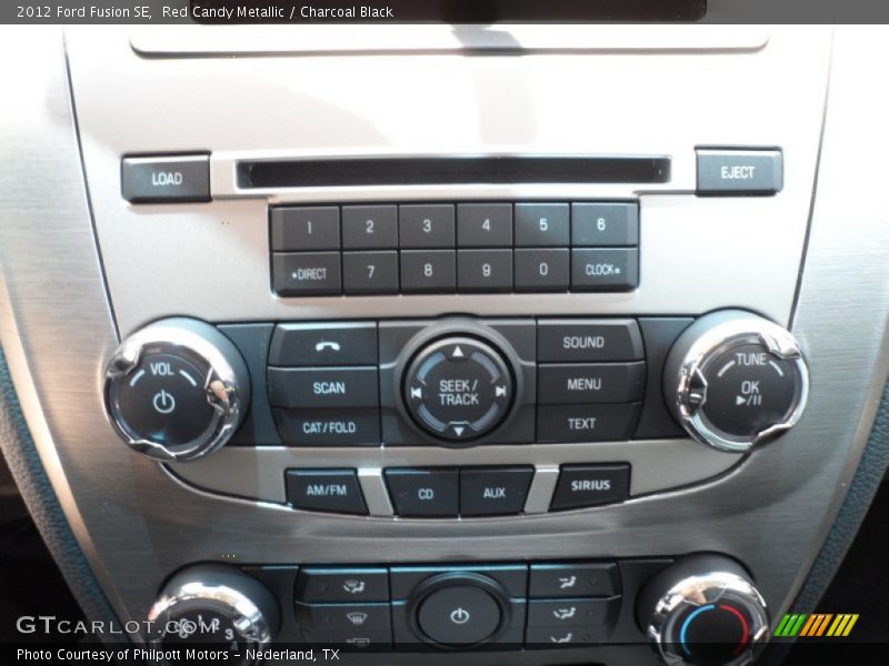 Red Candy Metallic / Charcoal Black 2012 Ford Fusion SE