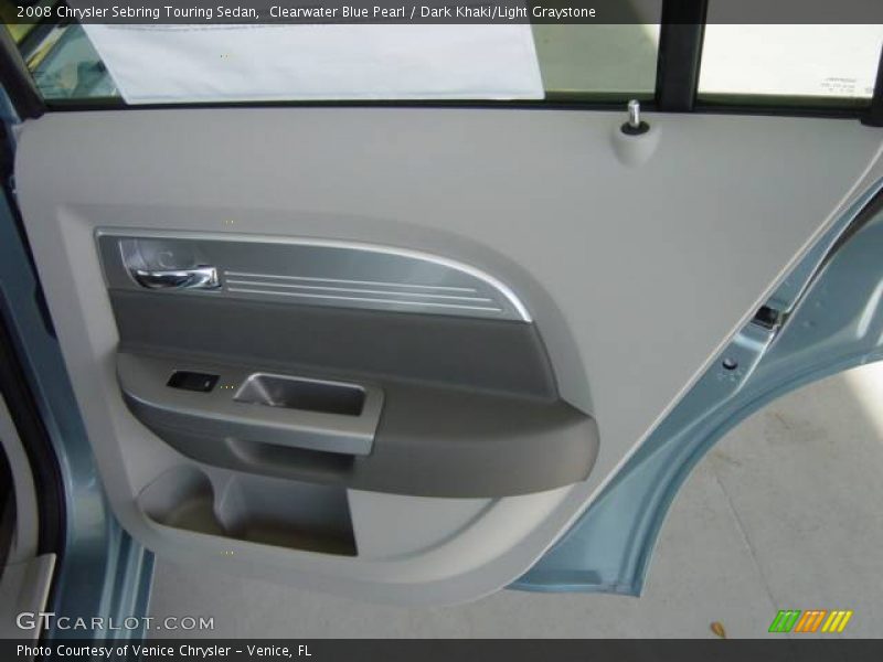 Clearwater Blue Pearl / Dark Khaki/Light Graystone 2008 Chrysler Sebring Touring Sedan