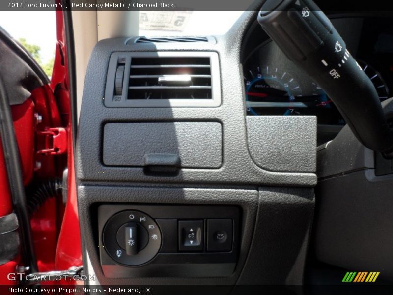 Red Candy Metallic / Charcoal Black 2012 Ford Fusion SE