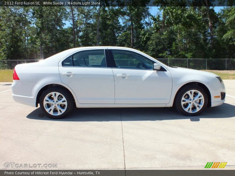 White Suede / Medium Light Stone 2012 Ford Fusion SE