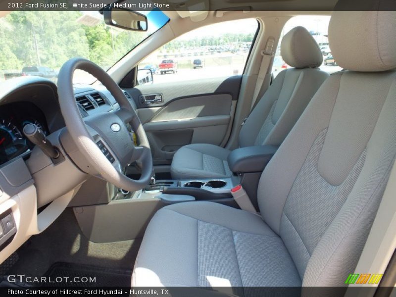 White Suede / Medium Light Stone 2012 Ford Fusion SE