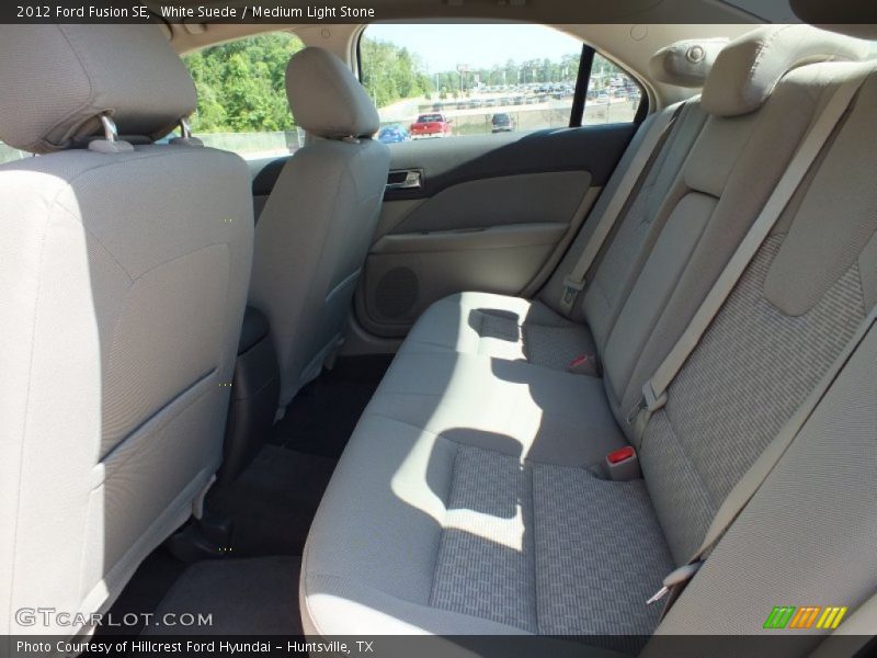 White Suede / Medium Light Stone 2012 Ford Fusion SE
