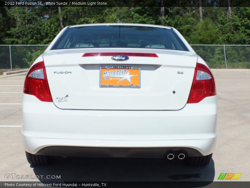 White Suede / Medium Light Stone 2012 Ford Fusion SE