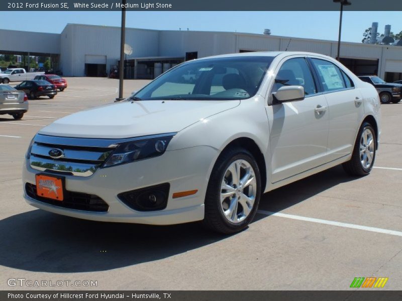 White Suede / Medium Light Stone 2012 Ford Fusion SE