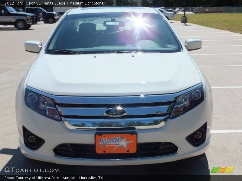 White Suede / Medium Light Stone 2012 Ford Fusion SE