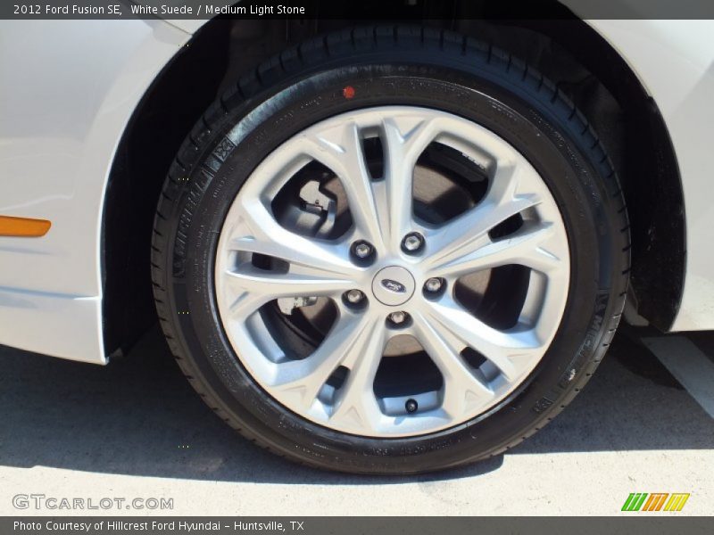 White Suede / Medium Light Stone 2012 Ford Fusion SE