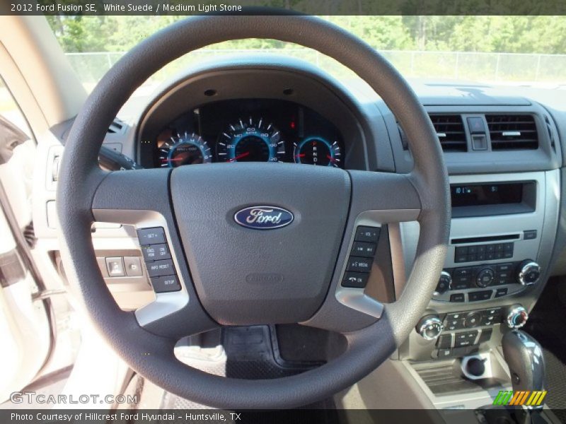 White Suede / Medium Light Stone 2012 Ford Fusion SE