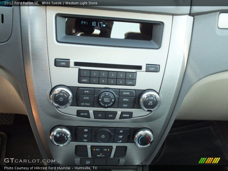 White Suede / Medium Light Stone 2012 Ford Fusion SE