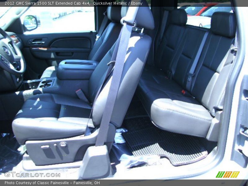 Quicksilver Metallic / Ebony 2012 GMC Sierra 1500 SLT Extended Cab 4x4