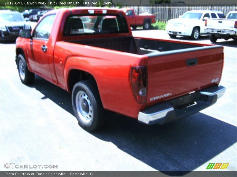 Fire Red / Ebony 2012 GMC Canyon Work Truck Regular Cab