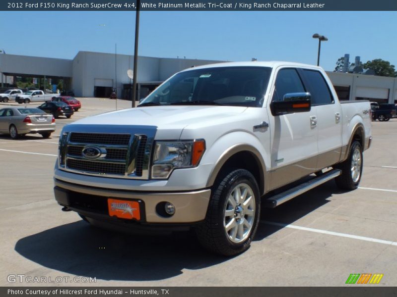 White Platinum Metallic Tri-Coat / King Ranch Chaparral Leather 2012 Ford F150 King Ranch SuperCrew 4x4