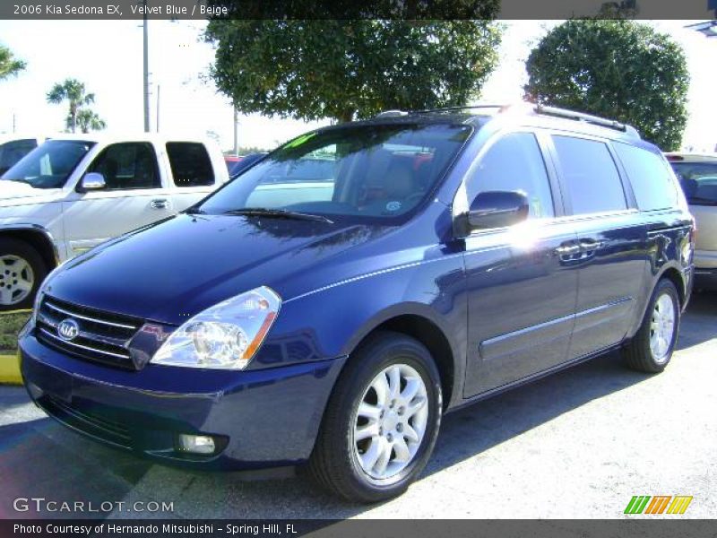 Velvet Blue / Beige 2006 Kia Sedona EX