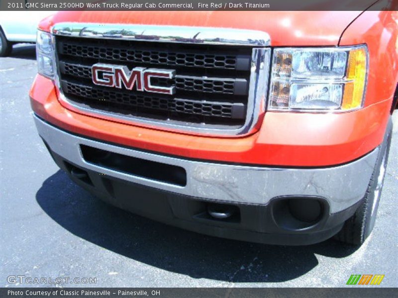 Fire Red / Dark Titanium 2011 GMC Sierra 2500HD Work Truck Regular Cab Commercial