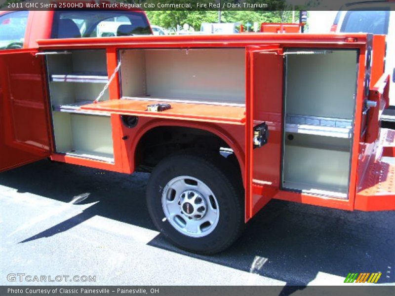 Fire Red / Dark Titanium 2011 GMC Sierra 2500HD Work Truck Regular Cab Commercial