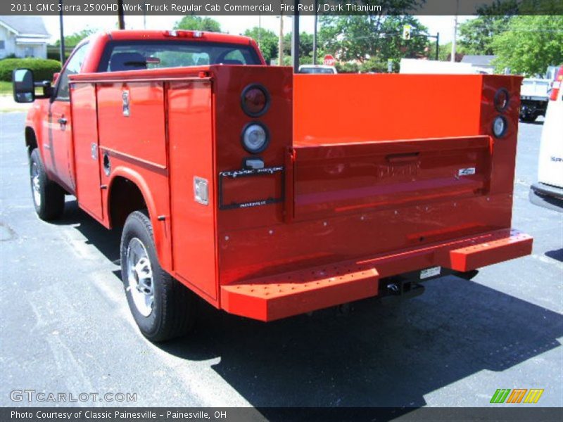 Fire Red / Dark Titanium 2011 GMC Sierra 2500HD Work Truck Regular Cab Commercial