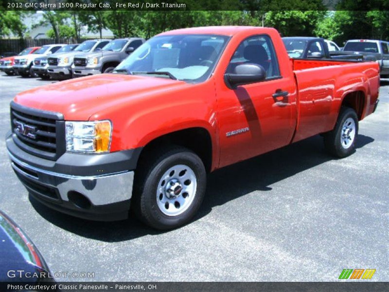 Fire Red / Dark Titanium 2012 GMC Sierra 1500 Regular Cab